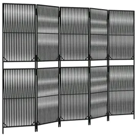 parawan-polirattanowy-czarny-245x180-cm-5-paneli