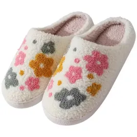 cieple-pluszowe-kapcie-baranek-kwiaty-38-39