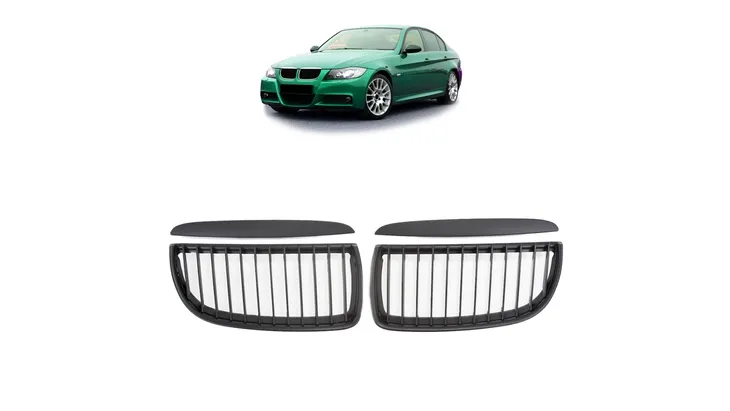 grill-bmw-3-e90-e91-pojedyncze-zeberka-matt-black-stan-nowy