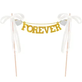 topper-na-tort-forever-zloty-1-sztuka-026919
