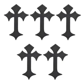 naszywki-aplikacja-na-ubranie-latka-termo-krzyz-gotycki-czarne-5szt