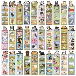 papierowe-zakladki-do-ksiazek-zabawne-z-motywem-komiksu-psy-10szt
