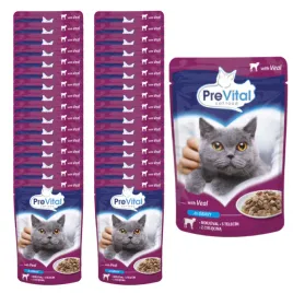 prevital-mokra-karma-dla-kota-cielecina-w-sosie-24x100g-zestaw