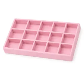 ekspozytor-na-bizuterie-welur-tacka-rozowy-r4-przegrody-5x3