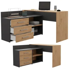 biurko-narozne-z-regalem-polkami-3-szuflady-120-cm-antracyt-dab-artisan