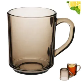 kubek-szklany-dymny-250ml-klasyczny-przezroczysty-na-herbate-kawe-napoje