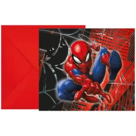 zaproszenia-urodzinowe-spiderman-6-szt