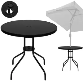 stolik-ogrodowy-kawowy-okragly-80-cm-czarny-szklany-blat-otwor-na-parasol
