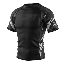 extreme-hobby-rashguard-krotki-rekaw-black-panther-czarno-bialy-m