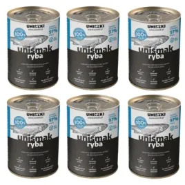 uniszki-unismak-ryba-dorsz-sledz-karma-mokra-dla-psa-6x410g-zestaw