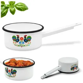 rondel-emaliowany-12cm-z-raczka-tradycyjny-stalowy-bialy-folk-garnek-07l