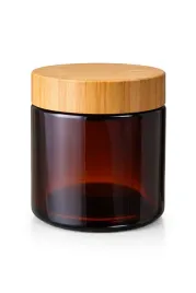 sloik-szklany-brazowy-120ml-z-nakretka-bambusowa-pp