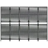 parawan-5-panelowy-czarny-polirattan-marka-vidaxl