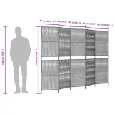 parawan-5-panelowy-czarny-polirattan-kod-producenta-365380-stan-nowy