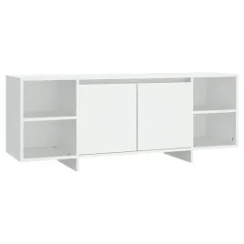 szafka-pod-telewizor-z-2-drzwiami-i-polkami-biala-130x35x50-cm