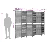 parawan-6-panelowy-bezowy-polirattan-kod-producenta-365403-stan-nowy