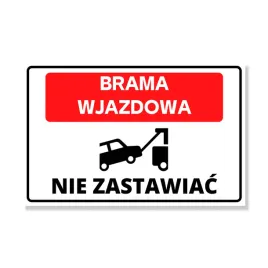 tabliczka-brama-wjazdowa-nie-zastawiac-30x19-pcv