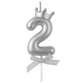 swieczka-z-korona-cyfra-2-srebrna-6-cm