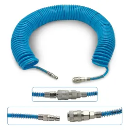Zdjęcie produktu WĄŻ PRZEWÓD 5.5x8mm 10 m SPIRALNY POLIURETANOWY PNEUMATYCZNY DO KOMPRESORA