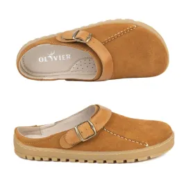 buty-barefoot-damskie-urban-clogs-olivier-tove-chodaki-skorzane-klapki-rude