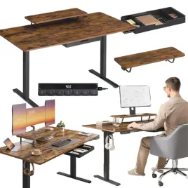 biurko-z-elektryczna-regulacja-wysokosci-stojak-na-monitor-szuflada-usb-c