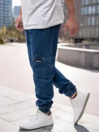 spodnie-meskie-jeans-jogger-bojowki-jigga-wear-stripe-zip-cargo-niebieskie