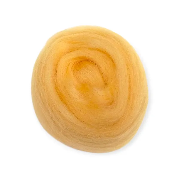 Wełna, czesanka polska, 10g- żółty