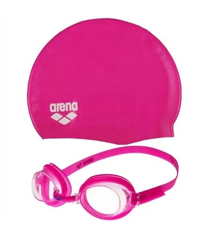 Zestaw okulary do pływania czepek silikonowy dziecięcy Arena Pool Set
