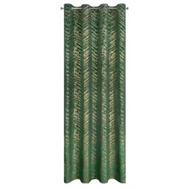 zaslona-welwetowa-140x250-na-kolach-gotowa-geometryczna-ciemnozielono-zlota