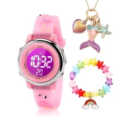 zegarek-dzieciecy-z-bizuteria-bransoletka-naszyjnik-analogowy-silikonowy