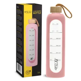 butelka-szklana-na-wode-4fizjo-1000-ml-rozowa-z-etui-i-uchwytem