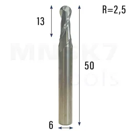 frez-kulowy-3d-2p-or-trzpien-6-mm-or-fi-6-x-13-x-50-or-r25-or-vhm-cnc-or-hrc-55