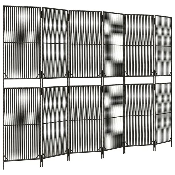 parawan-6-panelowy-szary-polirattan