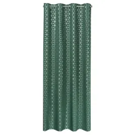 zaslona-dekoracyjna-140x250-na-przelotkach-geometryczna-zielono-srebrna