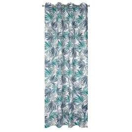 zaslona-dekoracyjna-140x250-na-przelotkach-stylowa-liscie-turkusowa