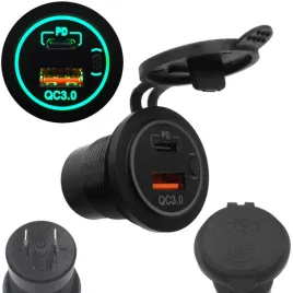 ladowarka-samochodowa-montazowa-usb-z-wylacznikiem-usb-c-pd-i-qc3-0-green