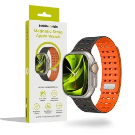 mobile-origin-magnetic-strap-black-orange-apple-watch-49mm-46mm-45mm-44m