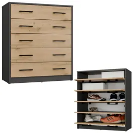 szafka-na-obuwie-nowoczesna-wysoka-do-przedpokoju-antracyt-dab-artisan