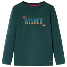 koszulka-dziecieca-z-dlugimi-rekawami-ciemna-zielen-104