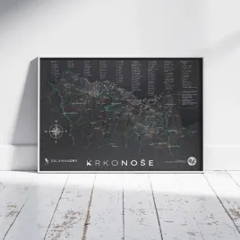 plakat-mapa-czeskich-karkonoszy