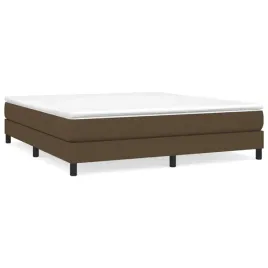 lozko-kontynentalne-203-x-180-x-25-cm-ciemny-braz-z-materacem-180-x-2
