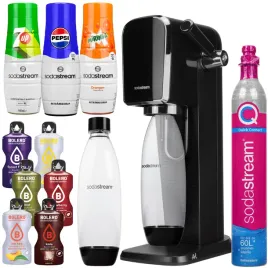 saturator-sodastream-art-czarny-3-syropy-naboj-zestaw-do-gazowania-wody
