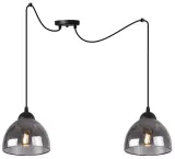 lampa-sufitowa-wiszaca-zyrandol-pajak-loft-podwojny-szklany-grafit-czarny-stan-nowy