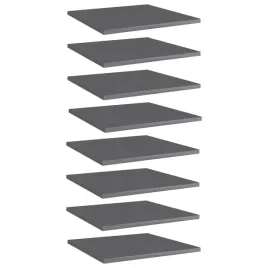 polki-na-ksiazki-8-szt-wysoki-polysk-szare-40x40x15-cm