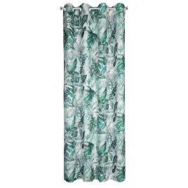 zaslona-dekoracyjna-140x250-na-przelotkach-stylowa-liscie-turkusowa