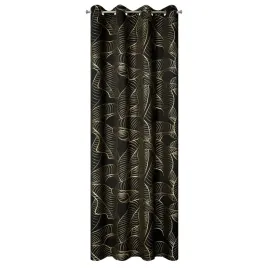 zaslona-dekoracyjna-140x250-na-przelotkach-stylowa-liscie-czarna