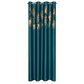 zaslona-dekoracyjna-140x250-na-przelotkach-stylowa-liscie-turkusowa