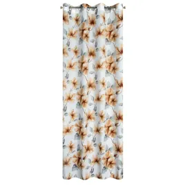 zaslona-dekoracyjna-140x250-na-przelotkach-stylowa-kwiaty-pomaranczowa