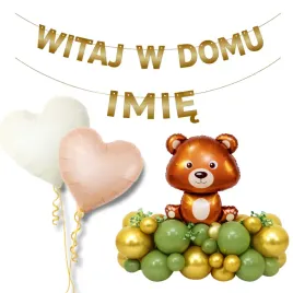 zestaw-balony-zielen-zloto-mis-serce-biel-bez-napis-witaj-w-domu-imie-zloty