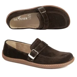 damskie-buty-barefoot-skorzane-olivier-anna-klamerka-brazowe-welur